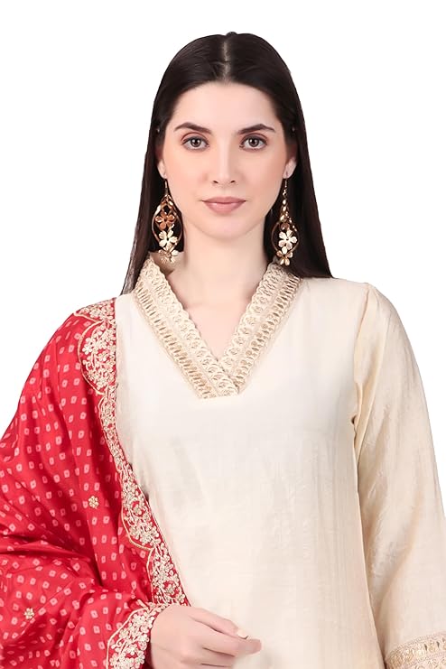 Women Embellished Kurta & Pants with Dupatta