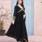 Women Embroidered Flared Kurta Set with Dupatta