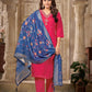 Women Embroidered Straight Kurta Set